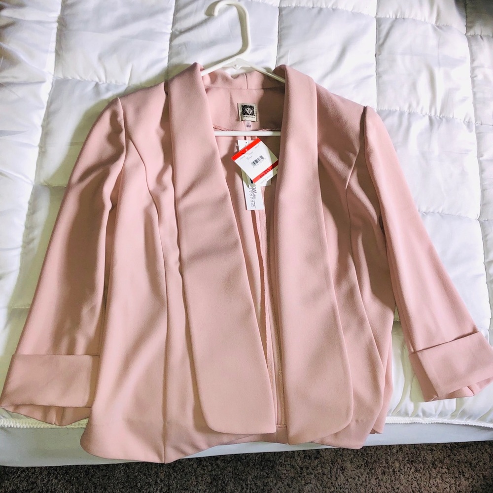 Pale/Blush Pink Blazer XS/S NWT